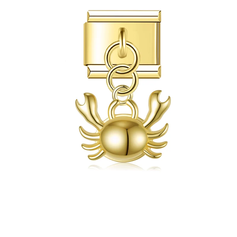 Anhänger goldene Krabbe