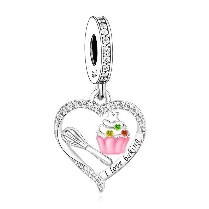 "I love baking" Dangle Charm | CZ EN