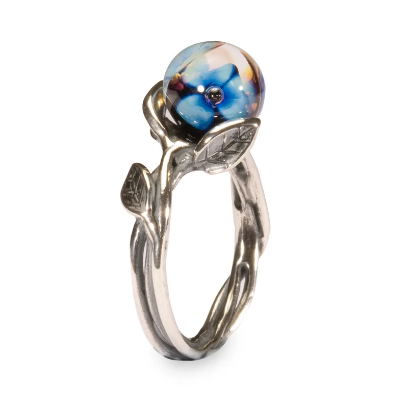 Blaue Blume Ring
