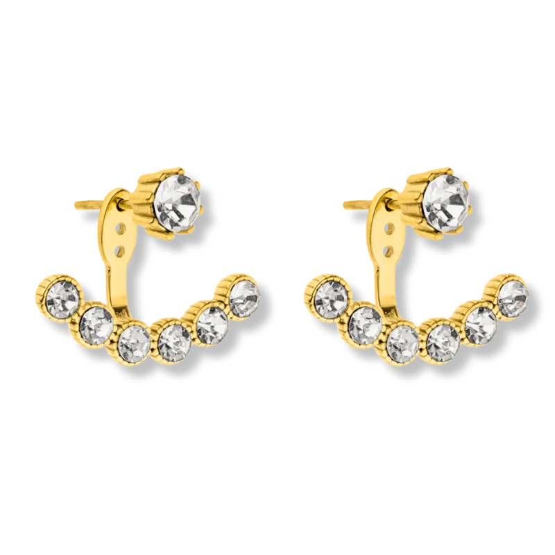 Crystal Arc Ohrstecker 14K Vergoldet