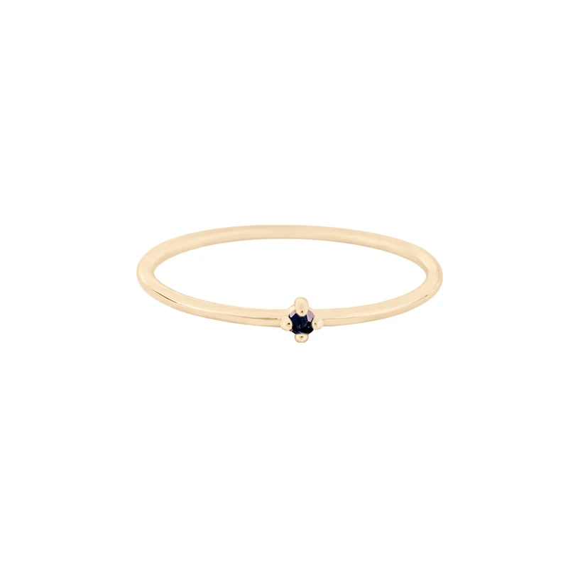 September Saphir Edelstein Ring - 14 K Massivgold