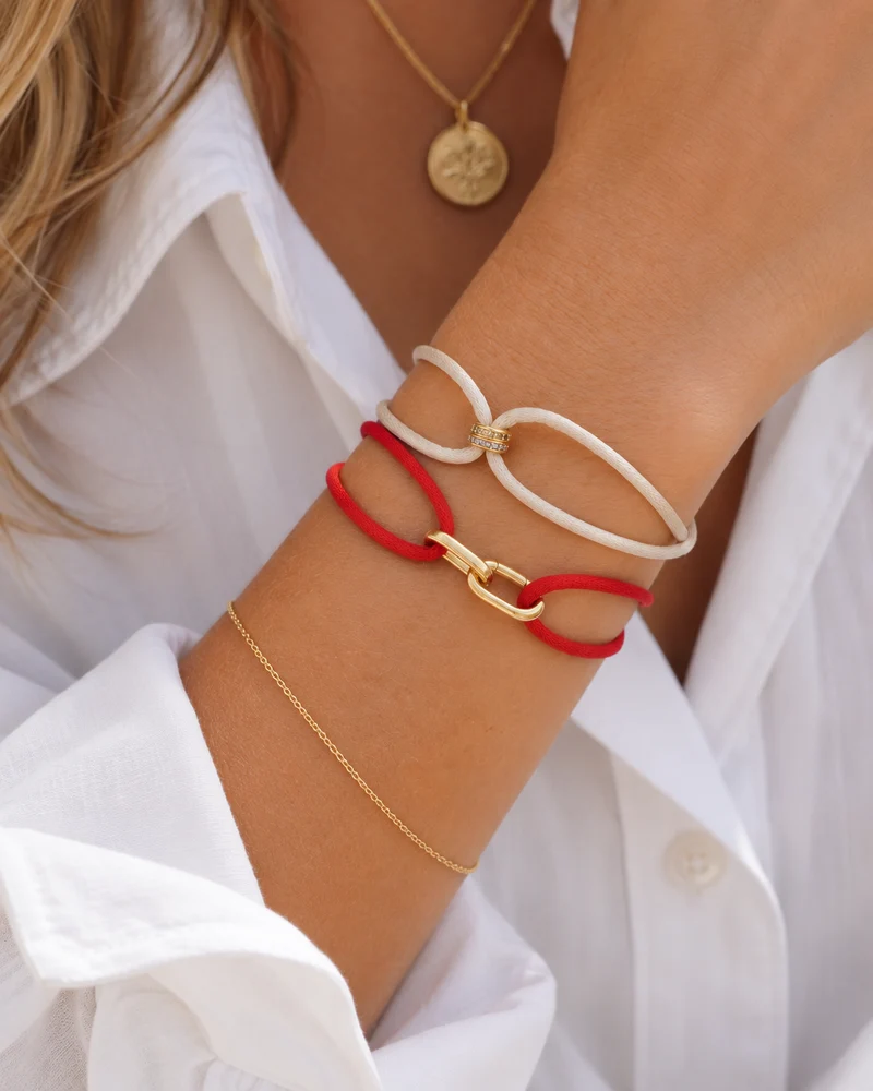 Geboortesteen Disc Armband - Verguld - Geboortesteen Armband