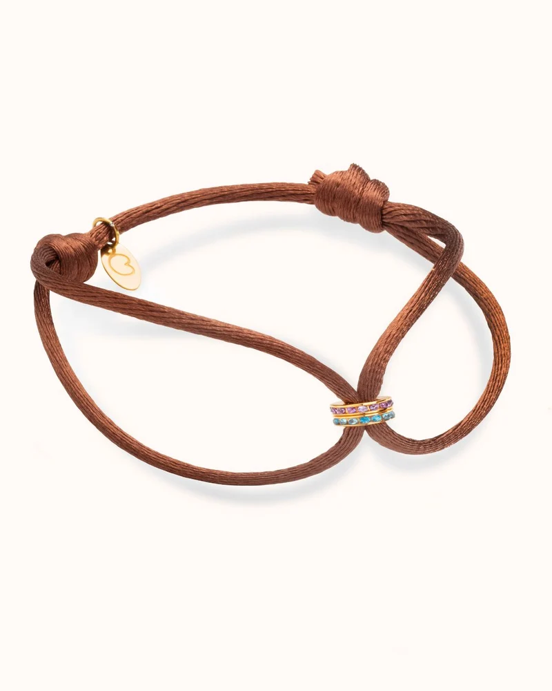 Geboortesteen Disc Armband - Verguld - Geboortesteen Armband