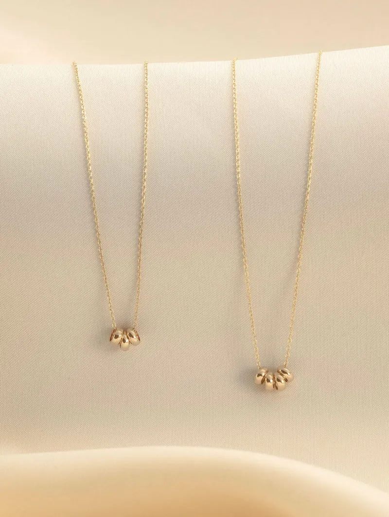 14k Family Ring Ketting - Gepersonaliseerde Ketting