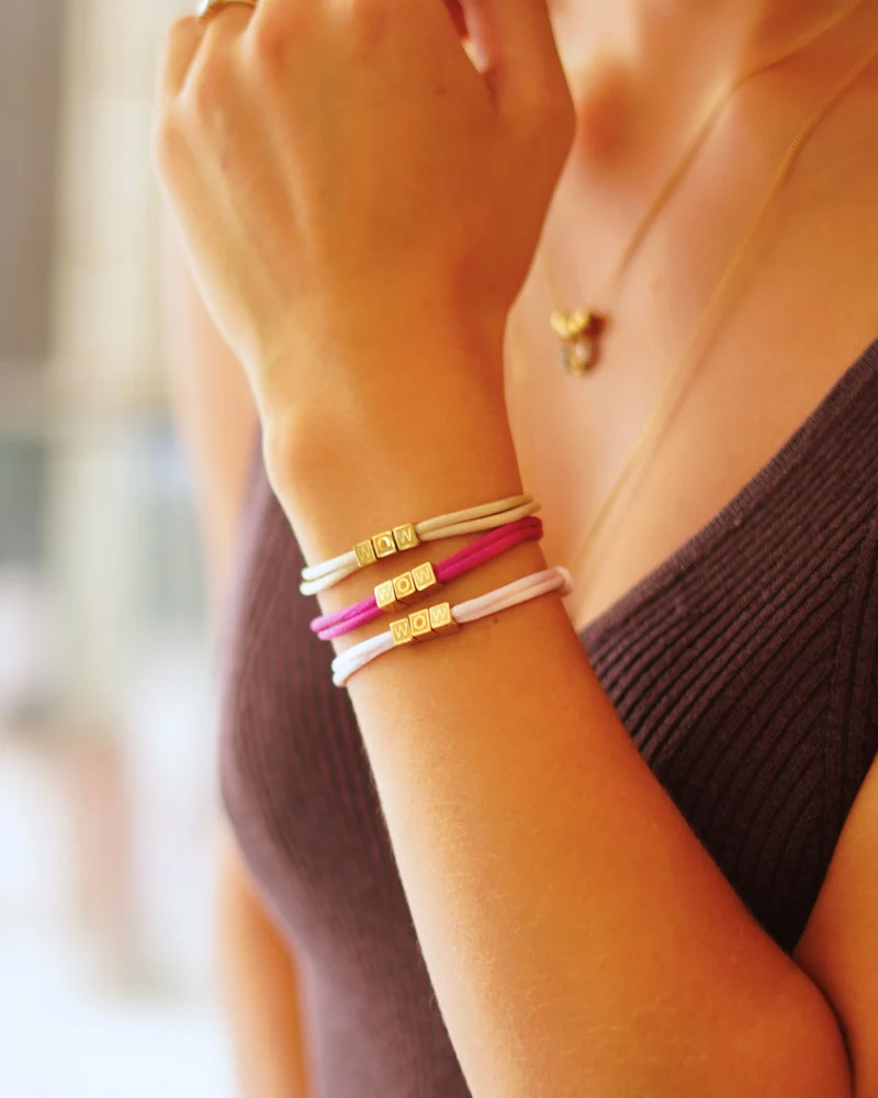 MOM = WOW Armband - Verguld - Gepersonaliseerde Armband