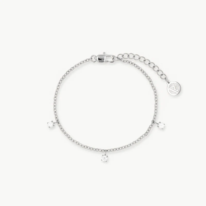 Sparkling Charm Bracelet Silver