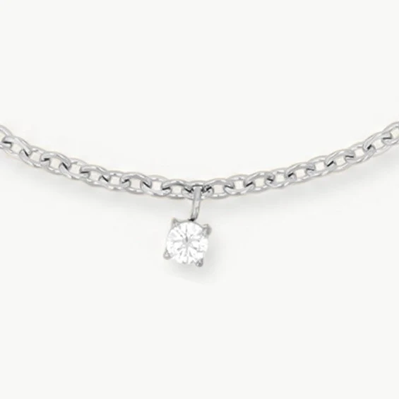 Sparkling Charm Bracelet Silver