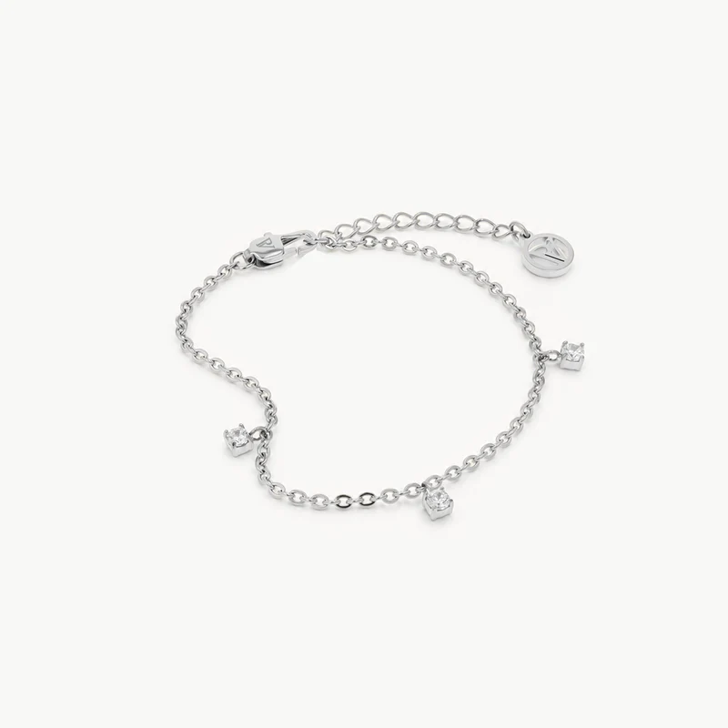 Sparkling Charm Bracelet Silver