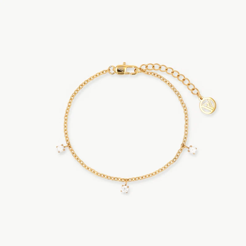Sparkling Charm Bracelet Gold