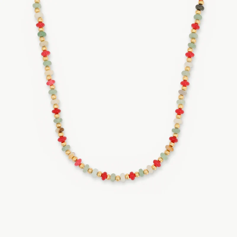 Golden Hour Natural Stone Necklace