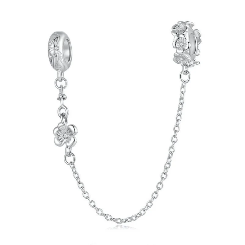 Floral Safety Chain | CZ