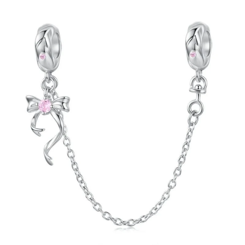 Bow Knot Safety Chain | CZ