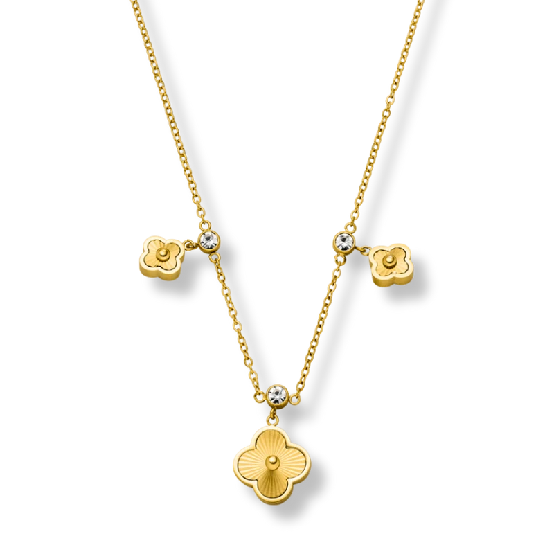 Golden Soul Lucky Leaf Kette 14K Vergoldet