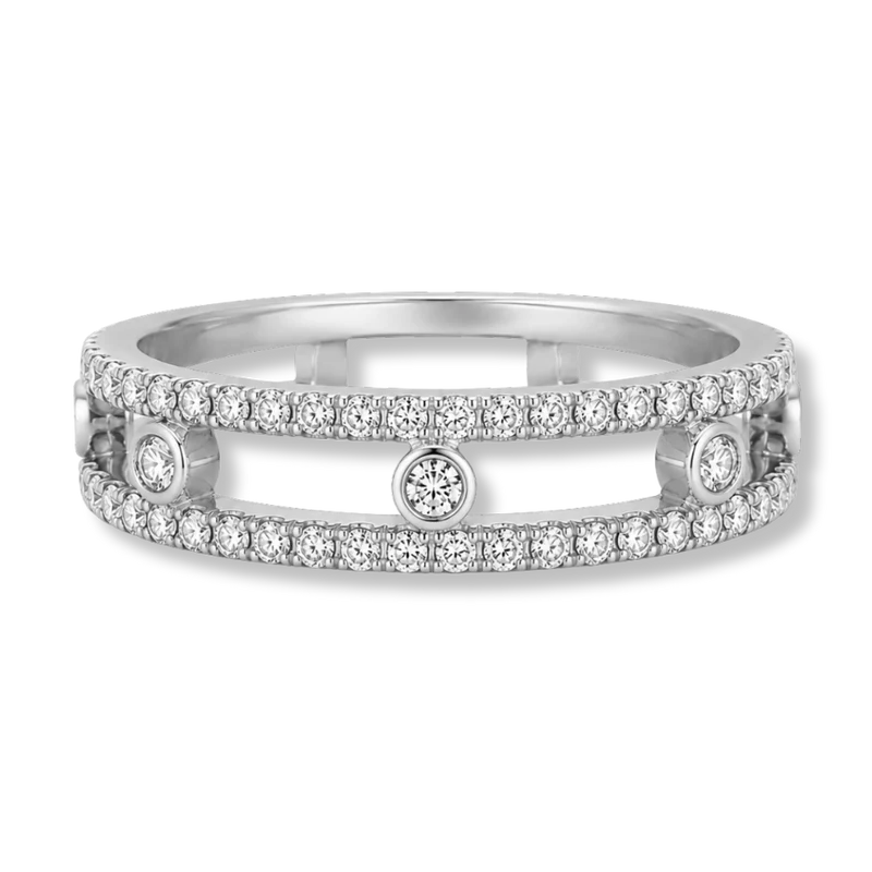 Pave Soul Infinity Ring 14K Vergoldet