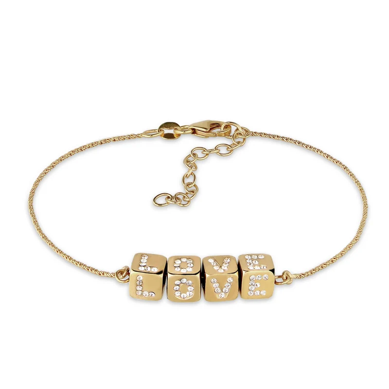Armband Würfel LOVE | Kristalle von Swarovski®