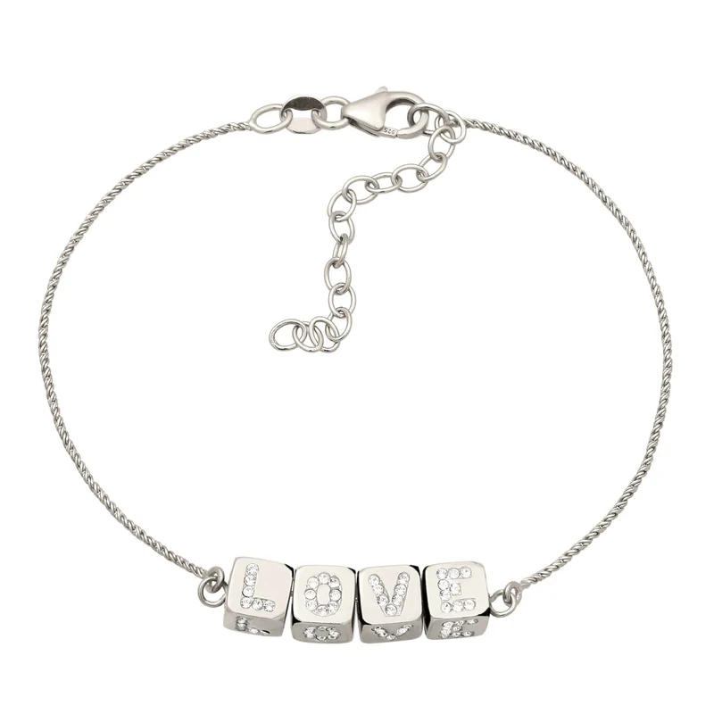 Armband Würfel LOVE | Kristalle von Swarovski®