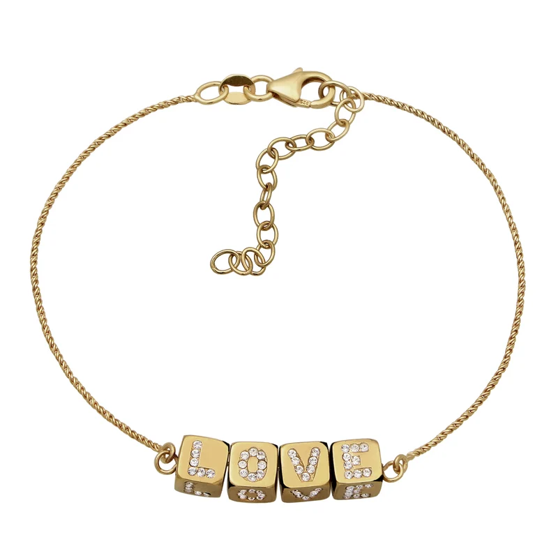 Armband Würfel LOVE | Kristalle von Swarovski®