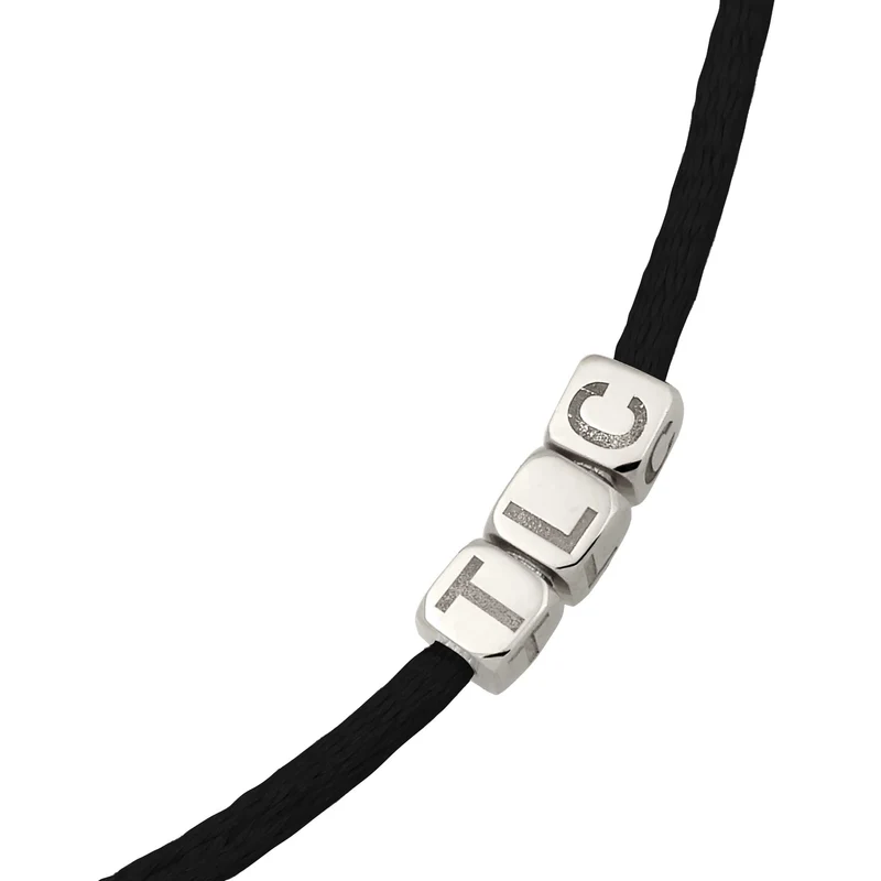 Choker 3x Würfel Gravur | Satin (Lila)