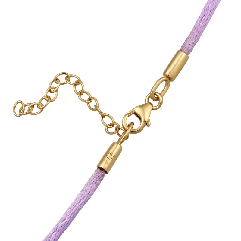 Choker 3x Würfel Gravur | Satin (Lila)