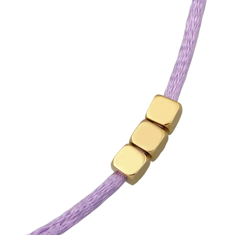 Choker 3x Würfel Gravur | Satin (Lila)