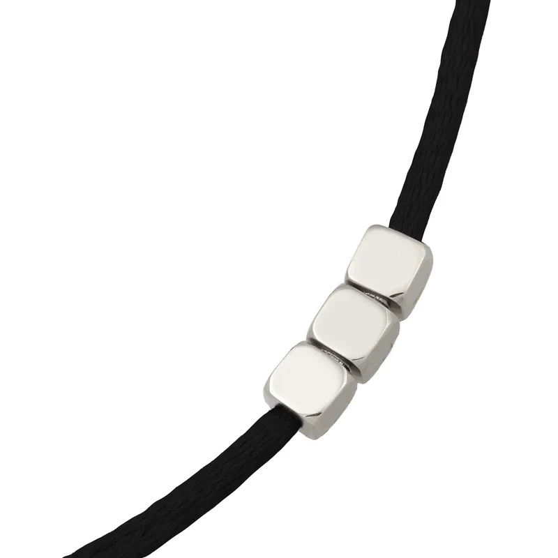 Choker 3x Würfel Gravur | Satin (Lila)