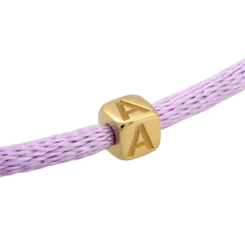 Choker Würfel Gravur | Satin (Lila)