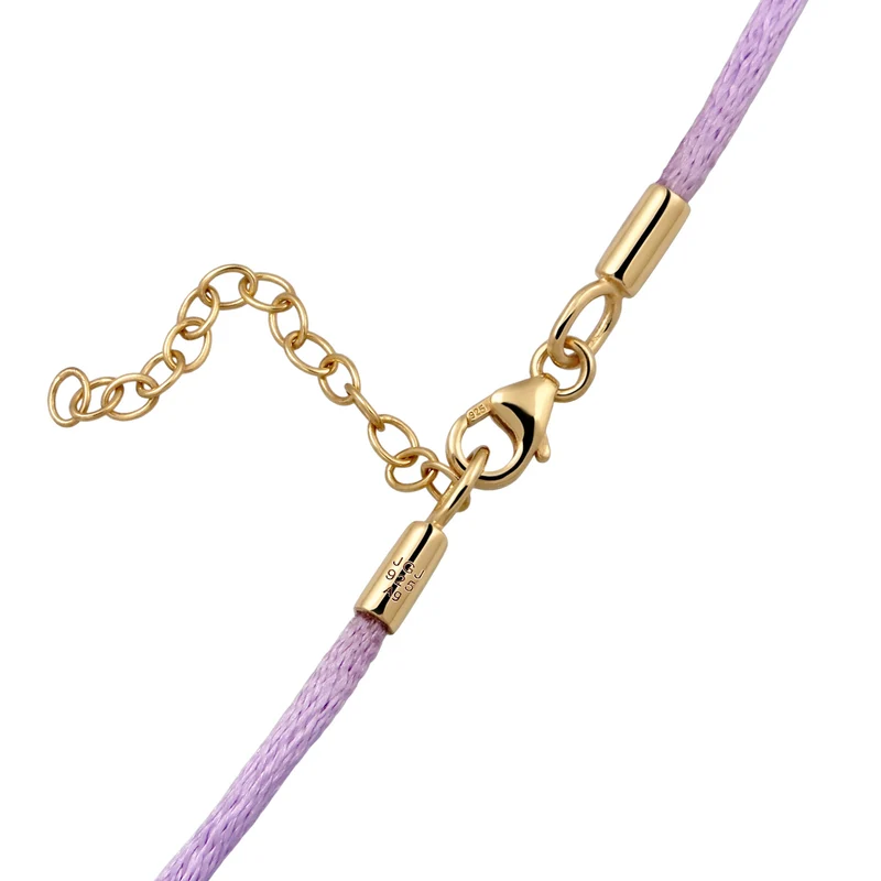 Choker Würfel Gravur | Satin (Lila)