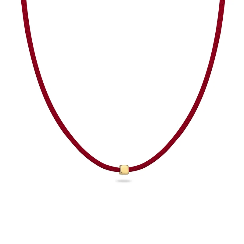 Choker Würfel Gravur | Satin (Lila)
