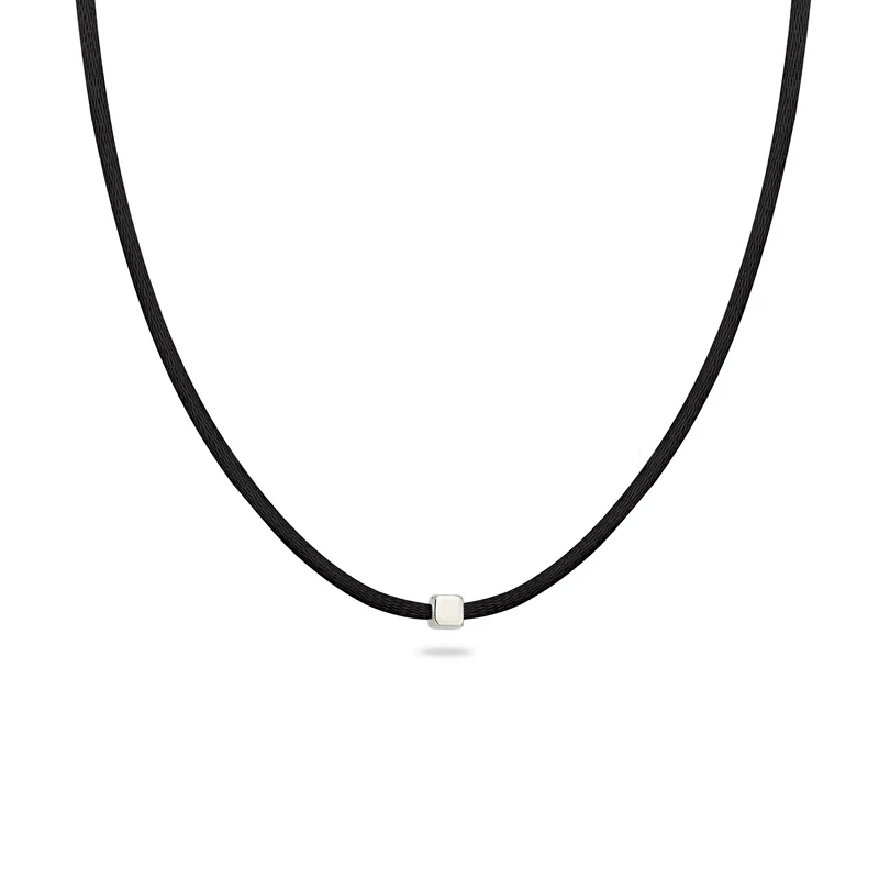 Choker Würfel Gravur | Satin (Lila)