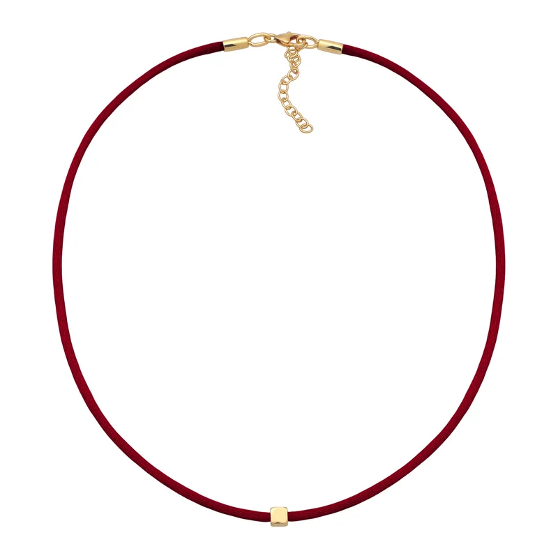 Choker Würfel Gravur | Satin (Lila)