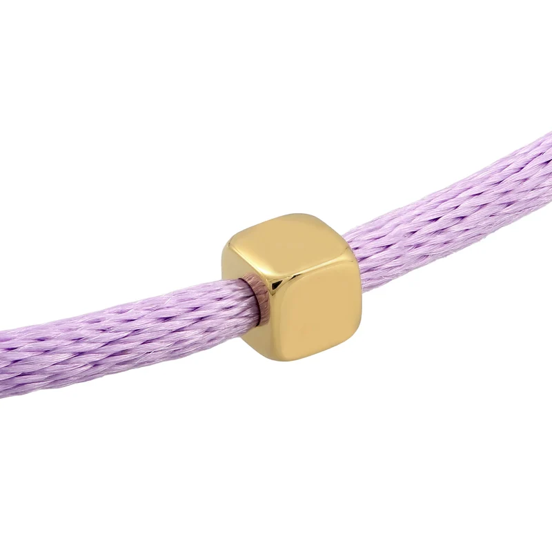 Choker Würfel Gravur | Satin (Lila)