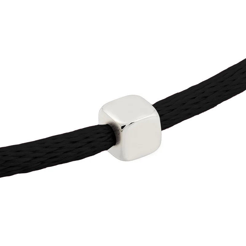 Choker Würfel Gravur | Satin (Lila)