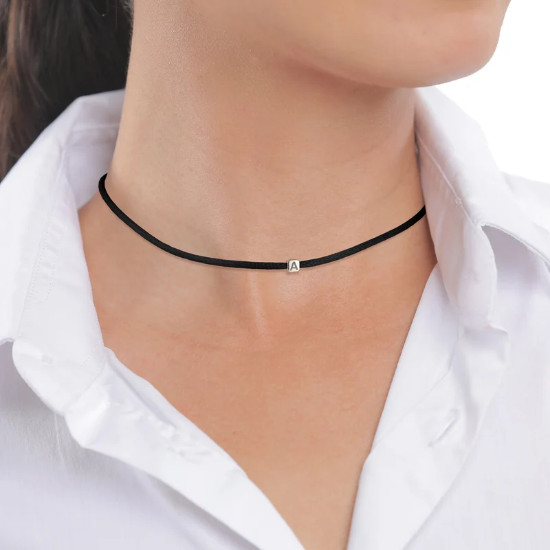 Choker Würfel Gravur | Satin (Lila)