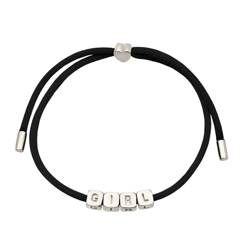 Armband Würfel GIRL | Satin (Lila)