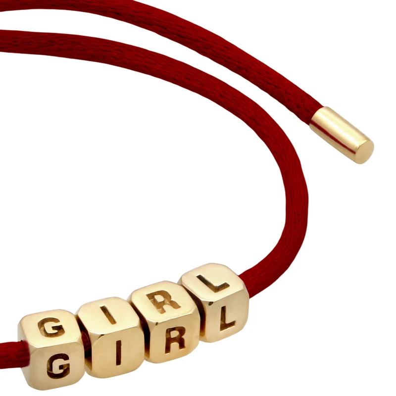 Armband Würfel GIRL | Satin (Lila)
