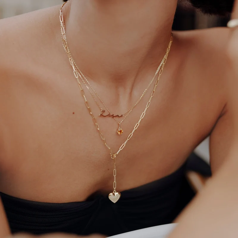 Lou Halskette - 14 K Massivgold