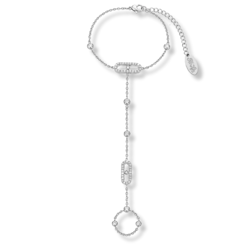Pave Soul Handkette 14K Vergoldet