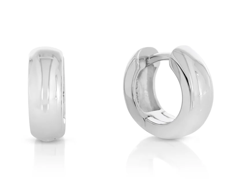 runde Creolen ca. 10 mm 925 Sterling Silber