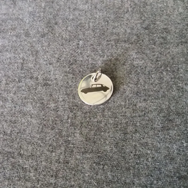 Car silhouette pendant