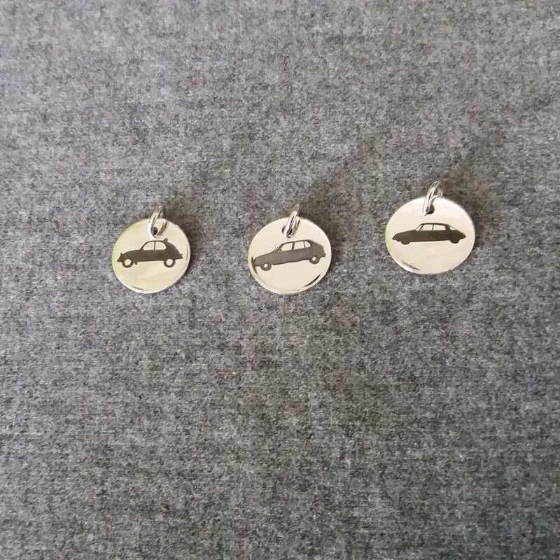 Car silhouette pendant