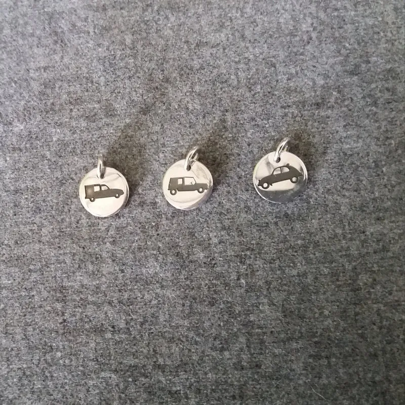 Car silhouette pendant