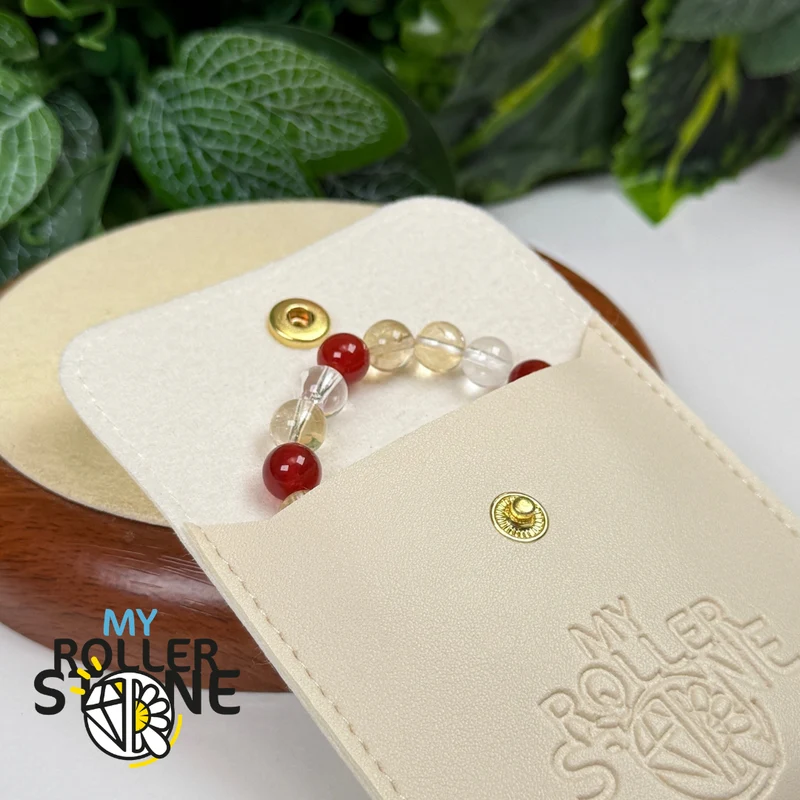 Lebensweg-Armband 3 – Citrin, Karneol & Bergkristall
