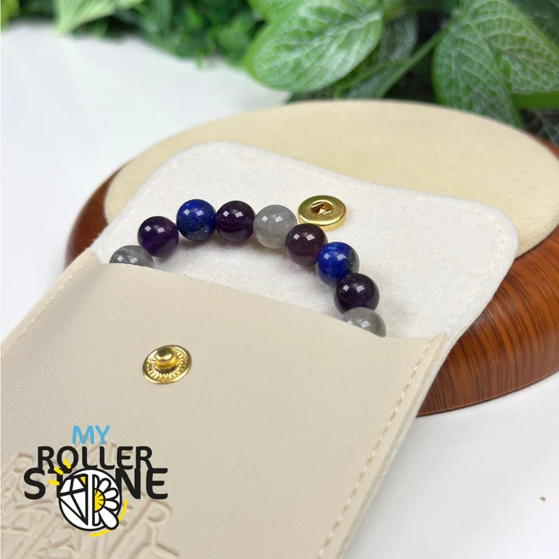 Lebensweg-Armband 7 – Amethyst, Labradorit & Lapislazuli