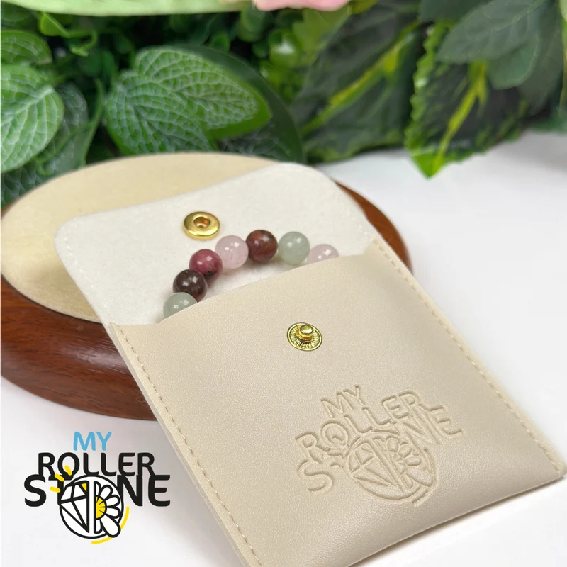 Lebensweg-Armband 6 – Rosenquarz, Rhodonit & Grüner Aventurin