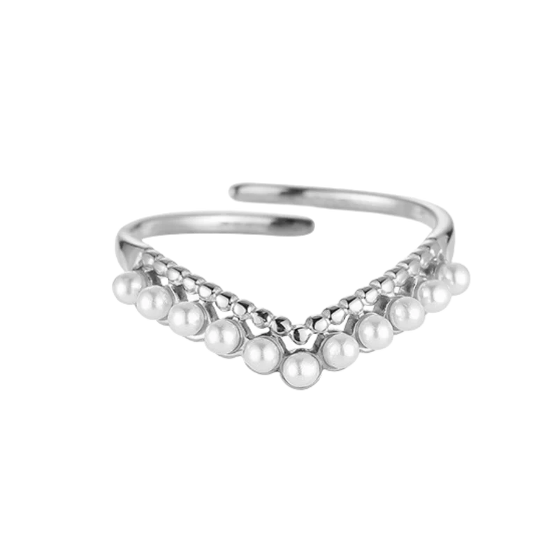 Sol Pearl Ring 14K Vergoldet