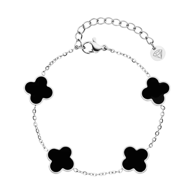 Black Clover Armband | 18K vergoldet
