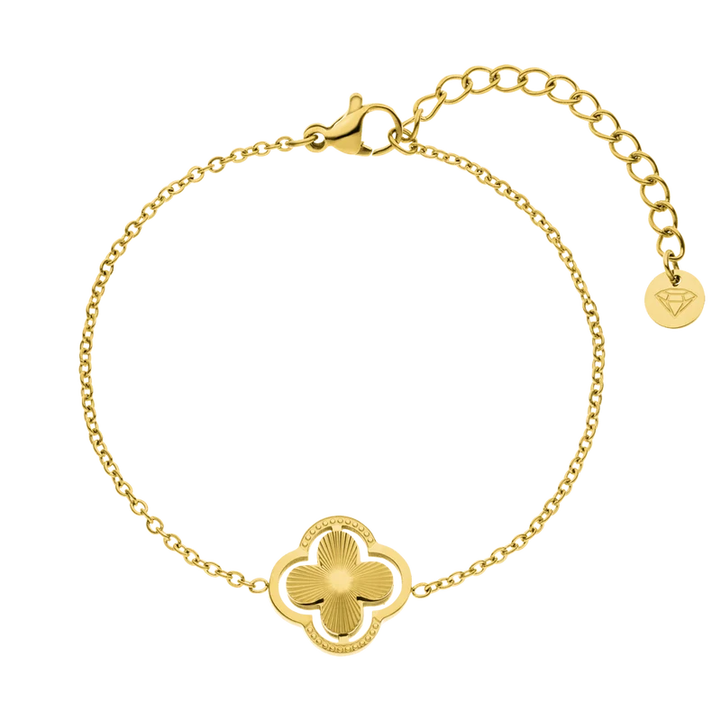 Double Clover Armband | 18K vergoldet