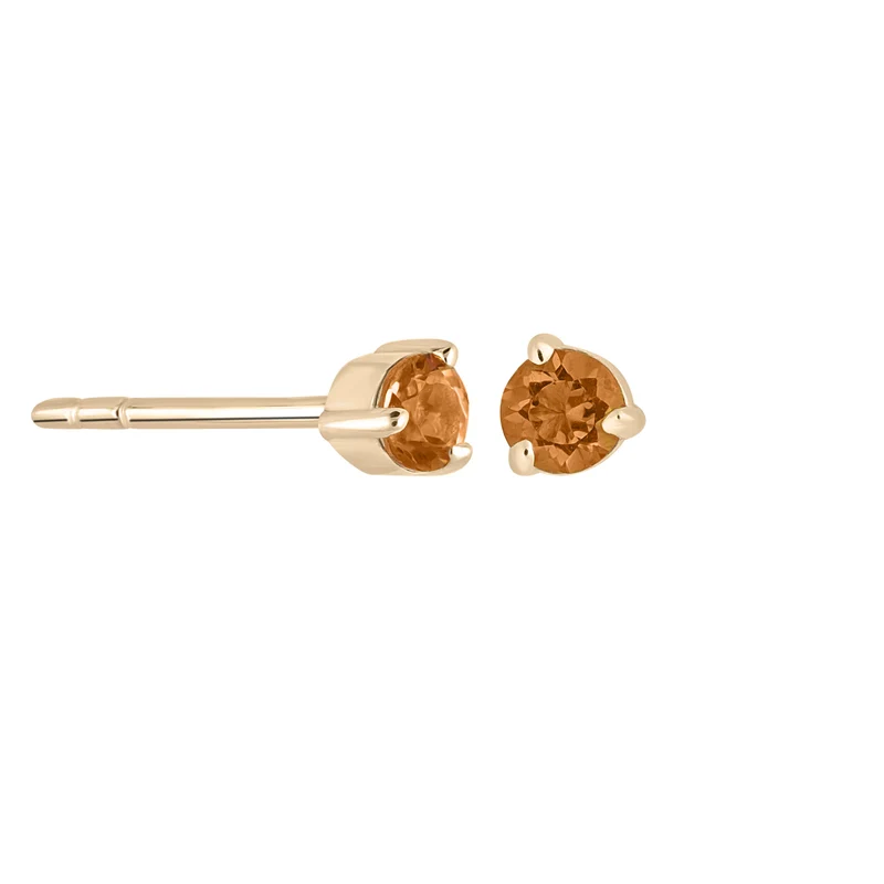 Geburtsedelstein Ohrstecker - 14 K Gelbgold