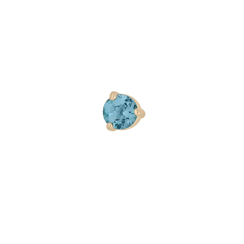 Geburtsedelstein Ohrstecker - 14 K Gelbgold