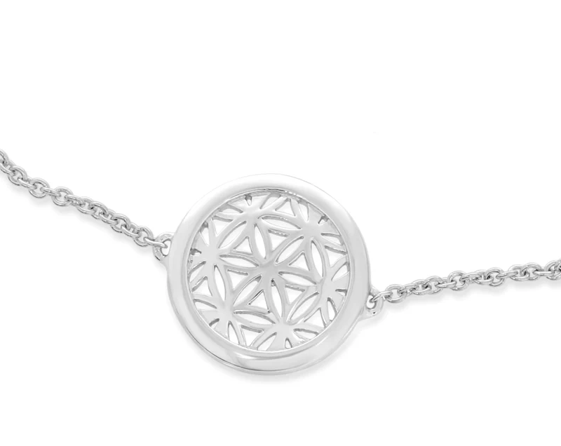 Blume des Lebens Armband silber